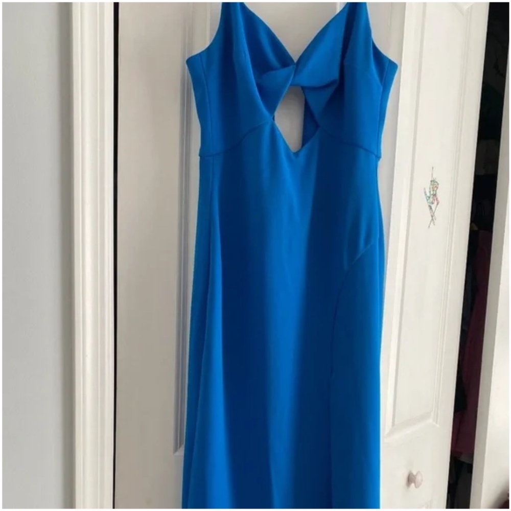 Bloomingdale’s AQUA Blue Maxi Formal Dress